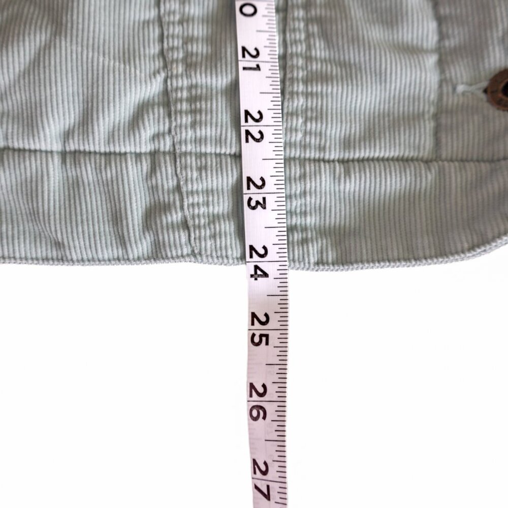 L.L.Bean Baby Blue with Cream Color Interior Corduroy Vest Women's Petite XL - Picture 8 of 9